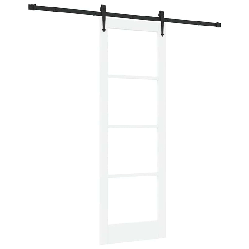 vidaXL Csúszóajtó ORKDAL Fehér 73.5 x 211 cm Fa és fém