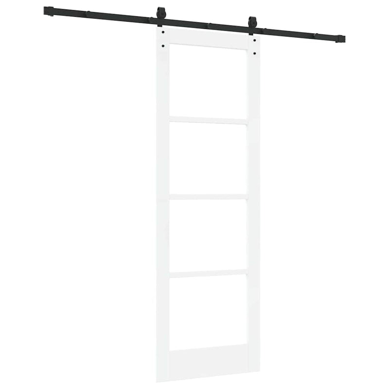 vidaXL Csúszóajtó ORKDAL Fehér 73.5 x 211 cm Fa és fém