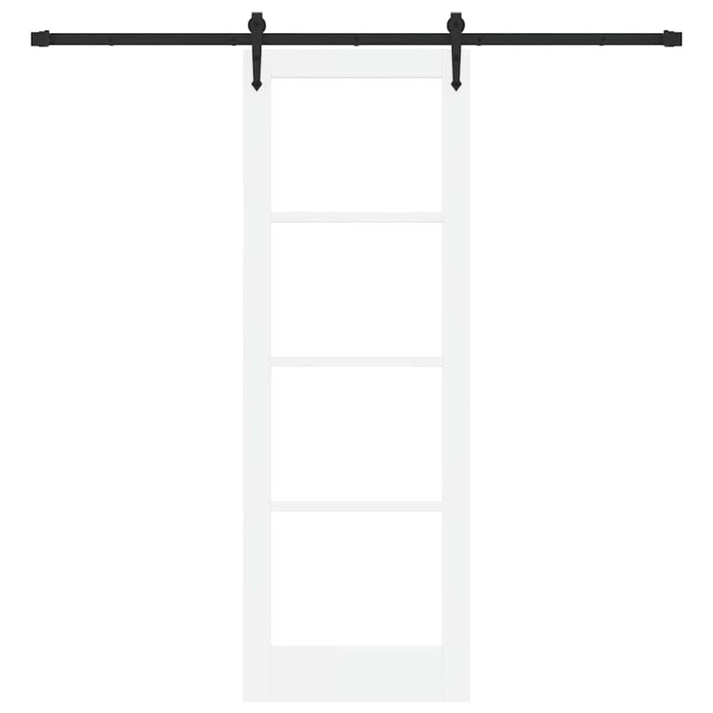 vidaXL Csúszóajtó ORKDAL Fehér 73.5 x 211 cm Fa és fém