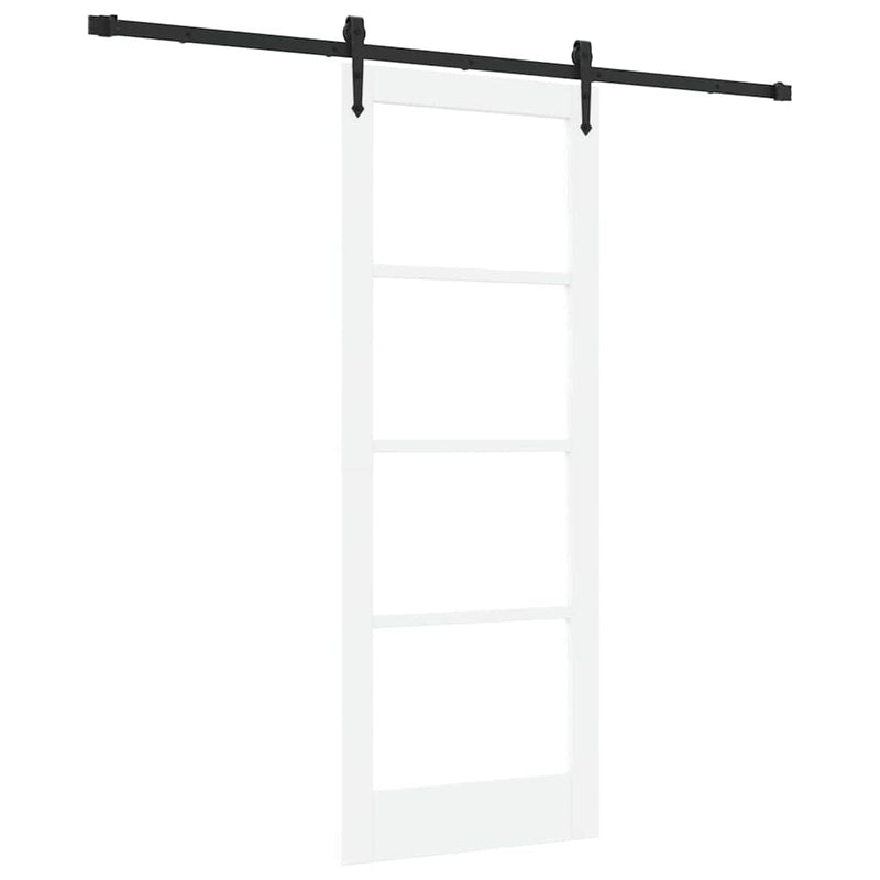 vidaXL Csúszóajtó ORKDAL Fehér 78 x 202 cm Fa és fém