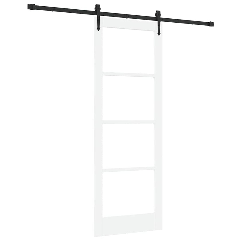 vidaXL Csúszóajtó ORKDAL Fehér 78 x 211 cm Fa és fém