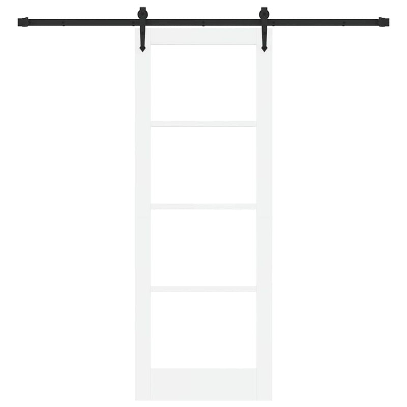 vidaXL Csúszóajtó ORKDAL Fehér 78 x 211 cm Fa és fém