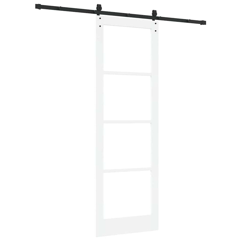 vidaXL Csúszóajtó ORKDAL Fehér 78 x 232 cm Fa és fém