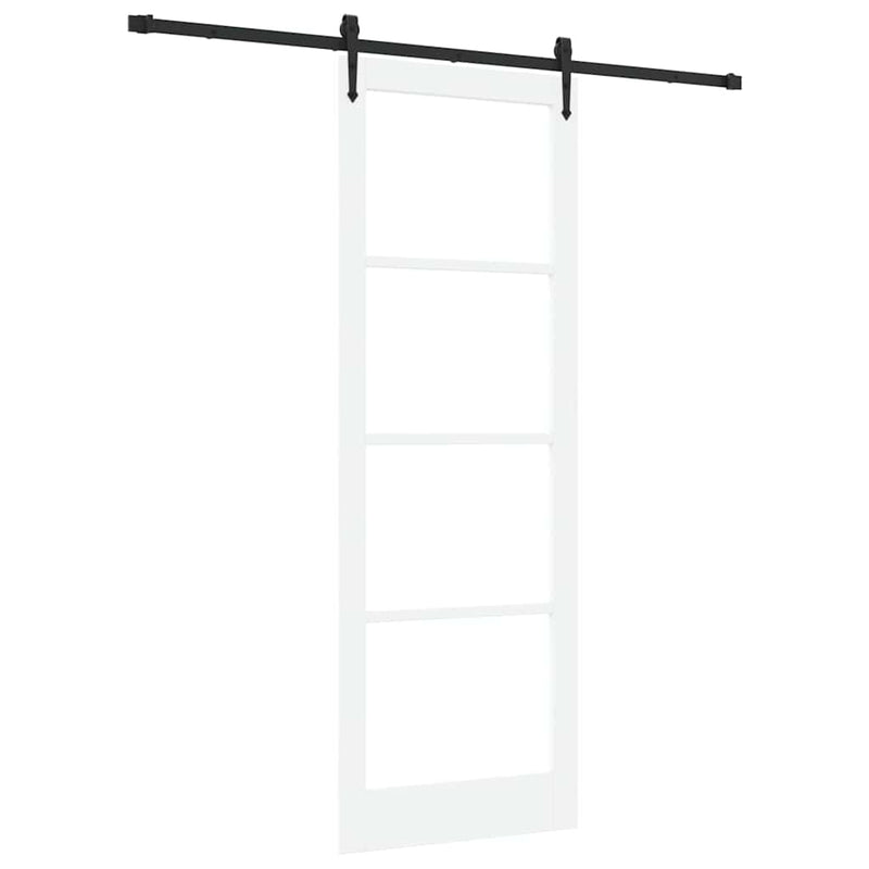 vidaXL Csúszóajtó ORKDAL Fehér 83 x 232 cm Fa és fém