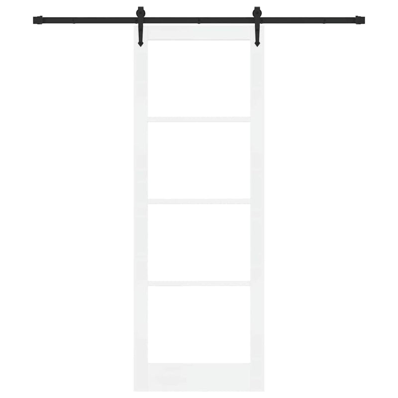 vidaXL Csúszóajtó ORKDAL Fehér 83 x 232 cm Fa és fém