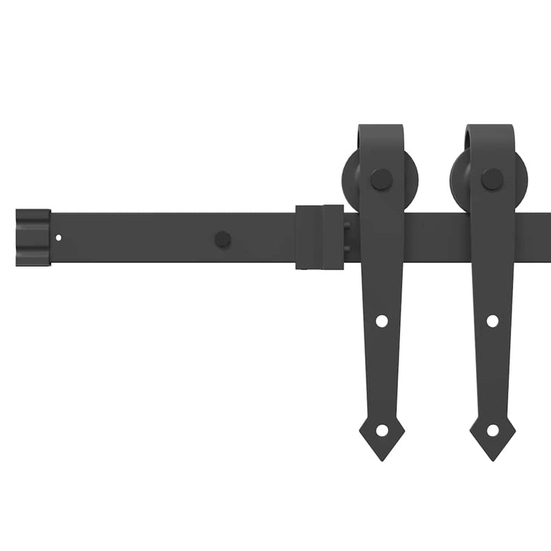 vidaXL Csúszóajtó ORKDAL Barna 86 x 211 cm Fa és fém