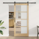 vidaXL Csúszó ajtó ORKDAL Természetes 93 x 211 cm