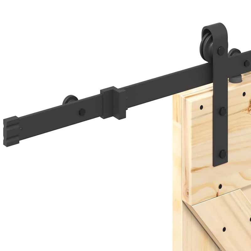 vidaXL tömör fenyőfa tolóajtó fémszerelékszettel 70 x 210 cm