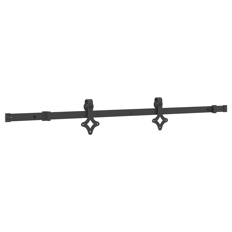 vidaXL tömör fenyőfa tolóajtó fémszerelékszettel 80 x 210 cm