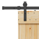 vidaXL tömör fenyőfa tolóajtó fémszerelékszettel 85x210 cm