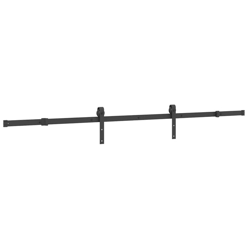 vidaXL tömör fenyőfa tolóajtó fémszerelékszettel 100 x 210 cm