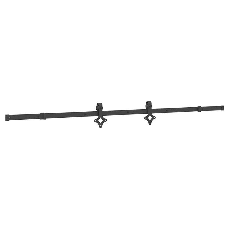 vidaXL tömör fenyőfa tolóajtó fémszerelékszettel 90 x 210 cm