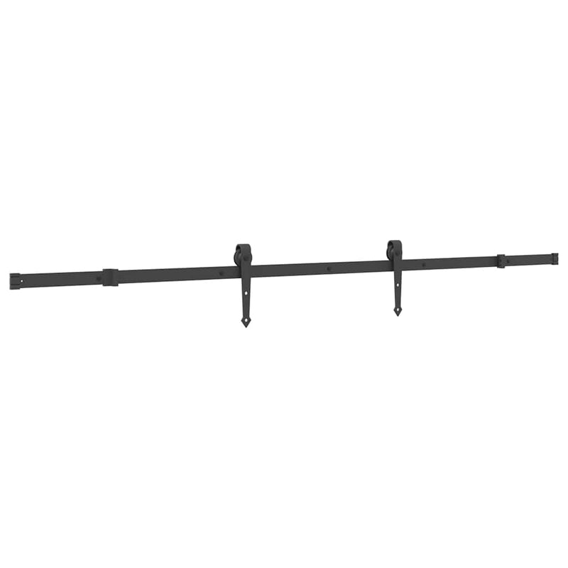 vidaXL tömör fenyőfa tolóajtó fémszerelékszettel 90 x 210 cm