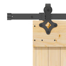 vidaXL tömör fenyőfa tolóajtó fémszerelékszettel 85x210 cm