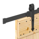 vidaXL tömör fenyőfa tolóajtó fémszerelékszettel 70 x 210 cm