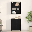 vidaXL Magasfiú Fekete tölgy 69,5 x 32,5 x 180 cm Faanyag