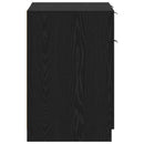 vidaXL Asztal fiókkal tárolóval Fekete tölgy 133 x 50 x 75 cm Faanyag