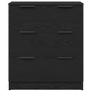 vidaXL Oldalasztal fiókkal Fekete tölgy 180 x 30 x 70 cm Faanyag