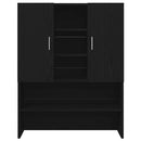 vidaXL Mosógép Szekrény 2 pcs Fekete tölgy 70,5 x 71,5 x 181,5 cm