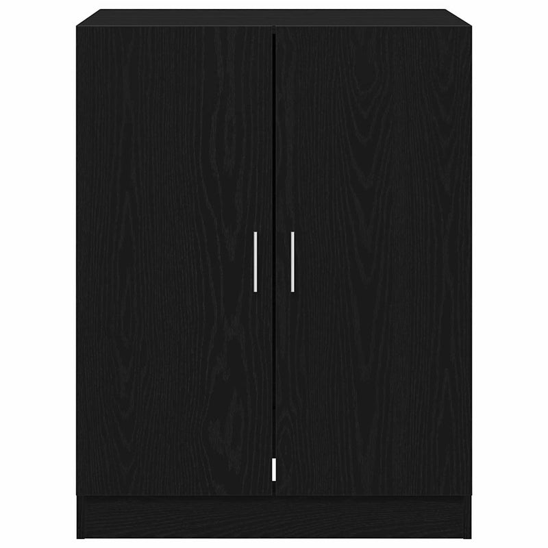 vidaXL Mosógépszekrény 2 pcs Musta tammi 70.5 x 71.5 x 181.5 cm