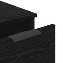 vidaXL Széf fiókkal 3 pcs Musta tammi 60 x 30 x 70 cm Faanyag