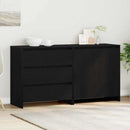 vidaXL Széf fiókkal 2 pcs Fekete 70 x 41 x 75 cm Faanyag
