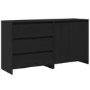 vidaXL Széf fiókkal 2 pcs Fekete 70 x 41 x 75 cm Faanyag