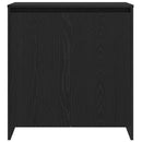 vidaXL Széf fiókkal 2 pcs Fekete 70 x 41 x 75 cm Faanyag