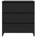 vidaXL Széf fiókkal 2 pcs Fekete 70 x 41 x 75 cm Faanyag