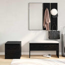 vidaXL Előszoba bútorkészlet 3 pcs Musta tammi 80 x 31 x 40 cm Faanyag