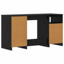 vidaXL Asztal fiókkal 2 pcs Fekete tölgy 140 x 50 x 76 cm Faanyag