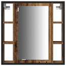 vidaXL Fürdőszobai Mosdószekrények polcokkal 3 pcs Barna Faanyag