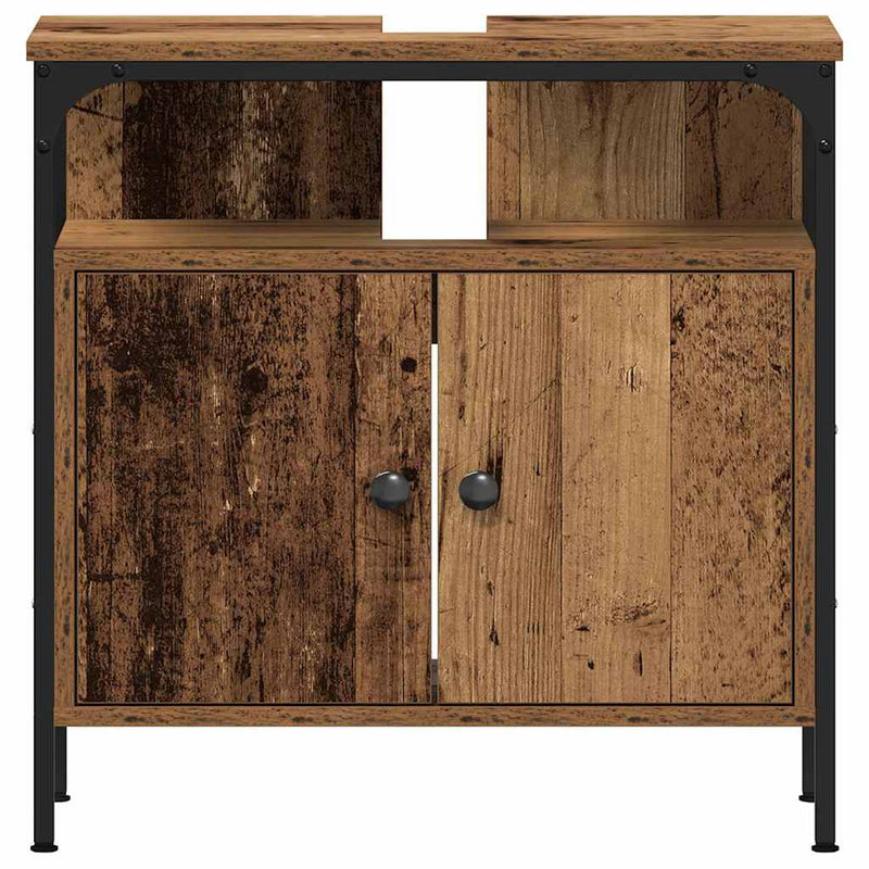 vidaXL Fürdőszobai Mosdószekrények 3 pcs Barna 80 x 30 x 60 cm Faanyag
