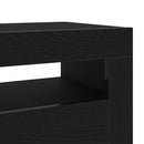 vidaXL Éjjeliszekrény Fekete tölgy 60 x 35 x 40 cm Faanyag