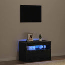 vidaXL Éjjeliszekrény Musta tammi 60 x 35 x 40 cm Faanyag