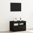 vidaXL Éjjeliszekrény Fekete tölgy 60 x 35 x 40 cm Faanyag