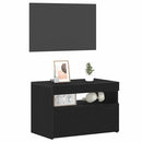 vidaXL Éjjeliszekrény Fekete tölgy 60 x 35 x 40 cm Faanyag