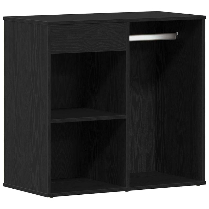vidaXL Sminkasztal Készlet 2 pcs Fekete 140 x 40 x 140 cm Faanyag