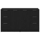 vidaXL Tálalószekrény fiókkal Fekete tölgy 180 x 30 x 70 cm Faanyag