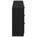 vidaXL Tálalószekrény fiókkal Fekete tölgy 180 x 30 x 70 cm Faanyag