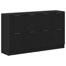 vidaXL Széf 2 pcs Fekete tölgy 60 x 30 x 70 cm Faanyag