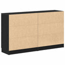 vidaXL Széf 2 pcs Fekete tölgy 60 x 30 x 70 cm Faanyag
