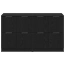 vidaXL Széf 2 pcs Fekete tölgy 60 x 30 x 70 cm Faanyag