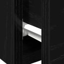 vidaXL Fali szekrény 2 pcs Fekete tölgy 68 x 30 x 20 cm Faanyag