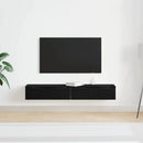 vidaXL Fali szekrény 2 pcs Fekete tölgy 68 x 30 x 20 cm Faanyag