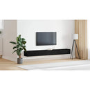 vidaXL Fali szekrény 2 pcs Fekete tölgy 102 x 30 x 20 cm Faanyag