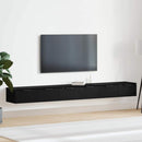 vidaXL Fali szekrény 2 pcs Fekete tölgy 102 x 30 x 20 cm Faanyag