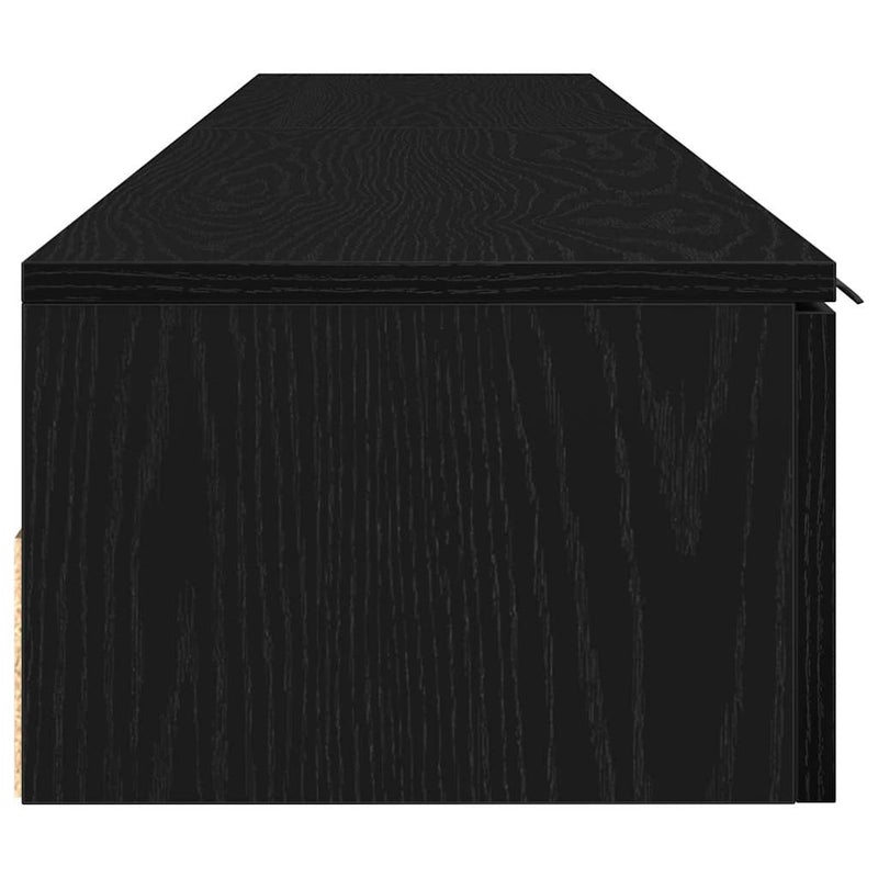 vidaXL Fali Szekrény 2 pcs Musta tammi 102 x 30 x 20 cm Faanyag