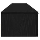 vidaXL Fali szekrény 2 pcs Fekete tölgy 102 x 30 x 20 cm Faanyag