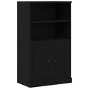 vidaXL Magasfiú Fekete tölgy 132 x 35,5 x 103,5 cm Faanyag
